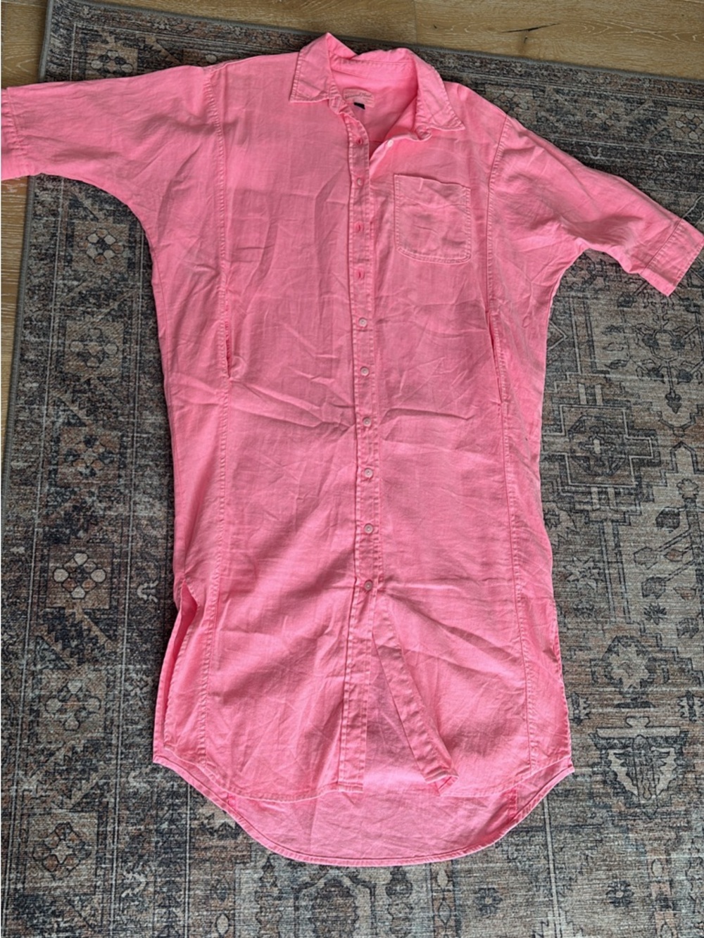 Universal Thread Pink Maxi Shirt Dress